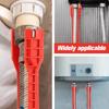 14-in-1 Multi-functional Wrench Plumbing Installation and Repairs Faucet Removal Tool  for Toilet, Sink, Bathroom, Kitchen