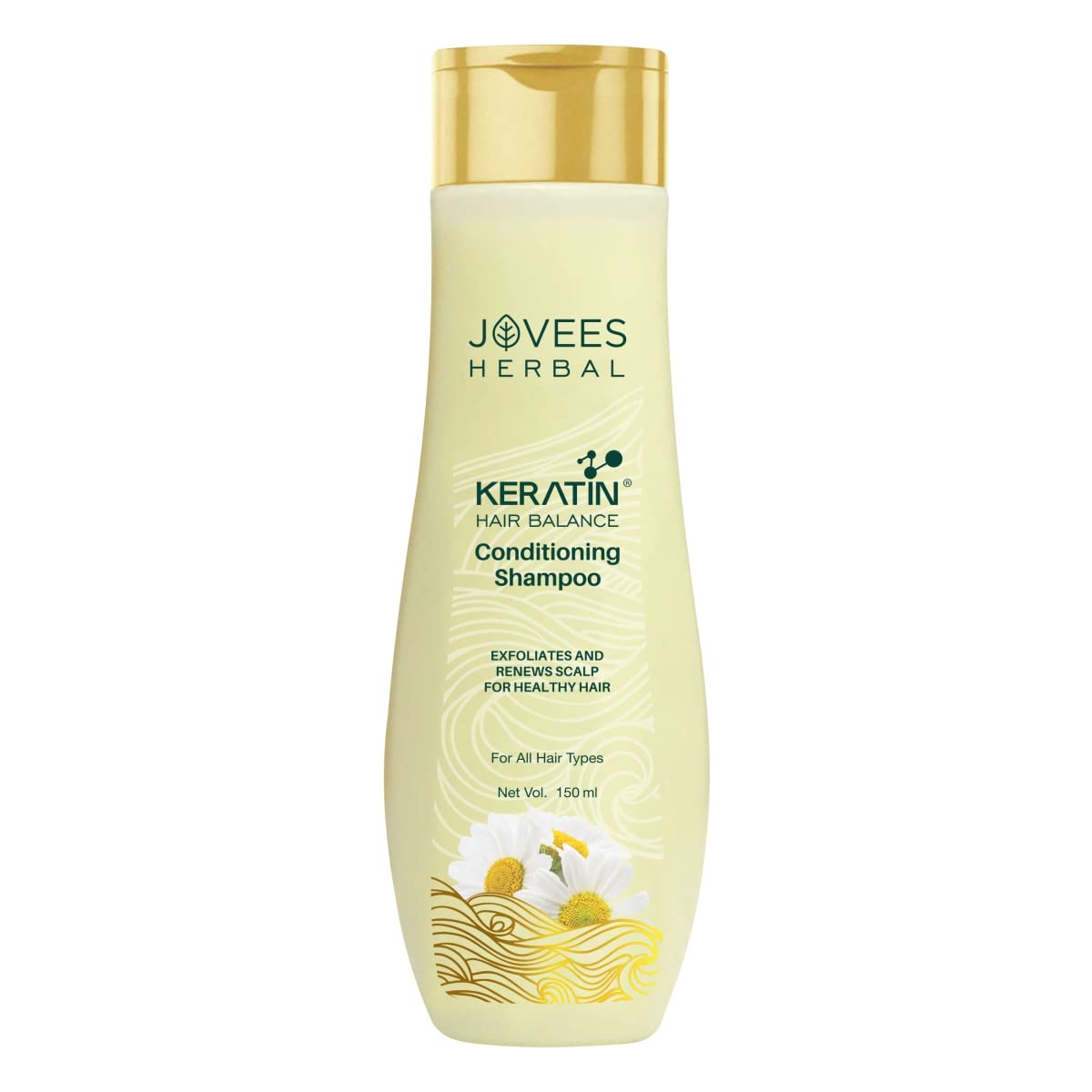 

Jovees Herbal Keratin Hair Balance Conditioning Shampoo 150 ml For Thin Hair Anti-Breakage Volumizing Care