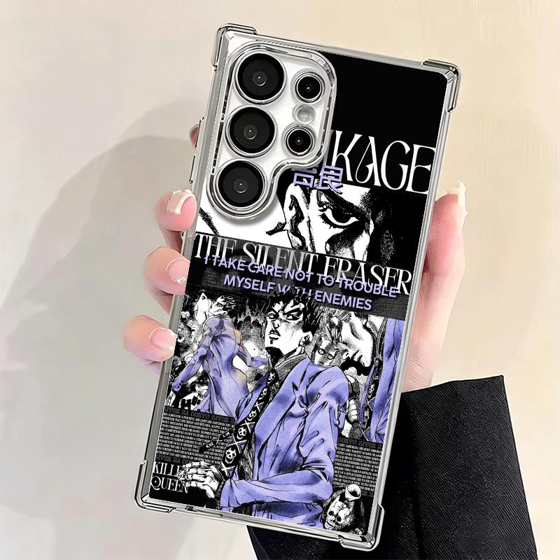 Custodia per Telefono Morbida Cool JoJo Adventure Per Samsung Galaxy S26 Ultra S25 Edge S24 FE S23 Plus S22 S21 + S20 Placcatura Anti-Caduta Fundas