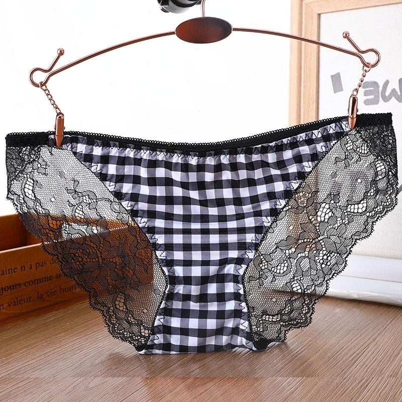 Leopard Print Women's Underwear, Seamless, Ice Silk, Thin Cotton Crotch, Low Waist Pants, Cotton Crotch.