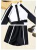 2026 Women's Long Sleeve One-Piece Swimsuit: Slimming, Tummy Concealing, Conservative Zipper for Surfing & Hot Springs