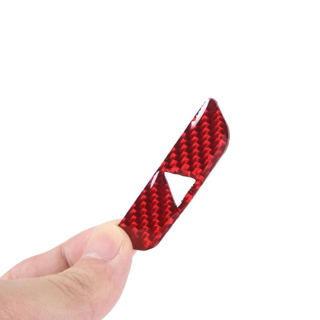 METYOUCAR Honda N-BOX JF3 JF4 Compatible Hazard Button Cover Ring Carbon Fiber Sticker for