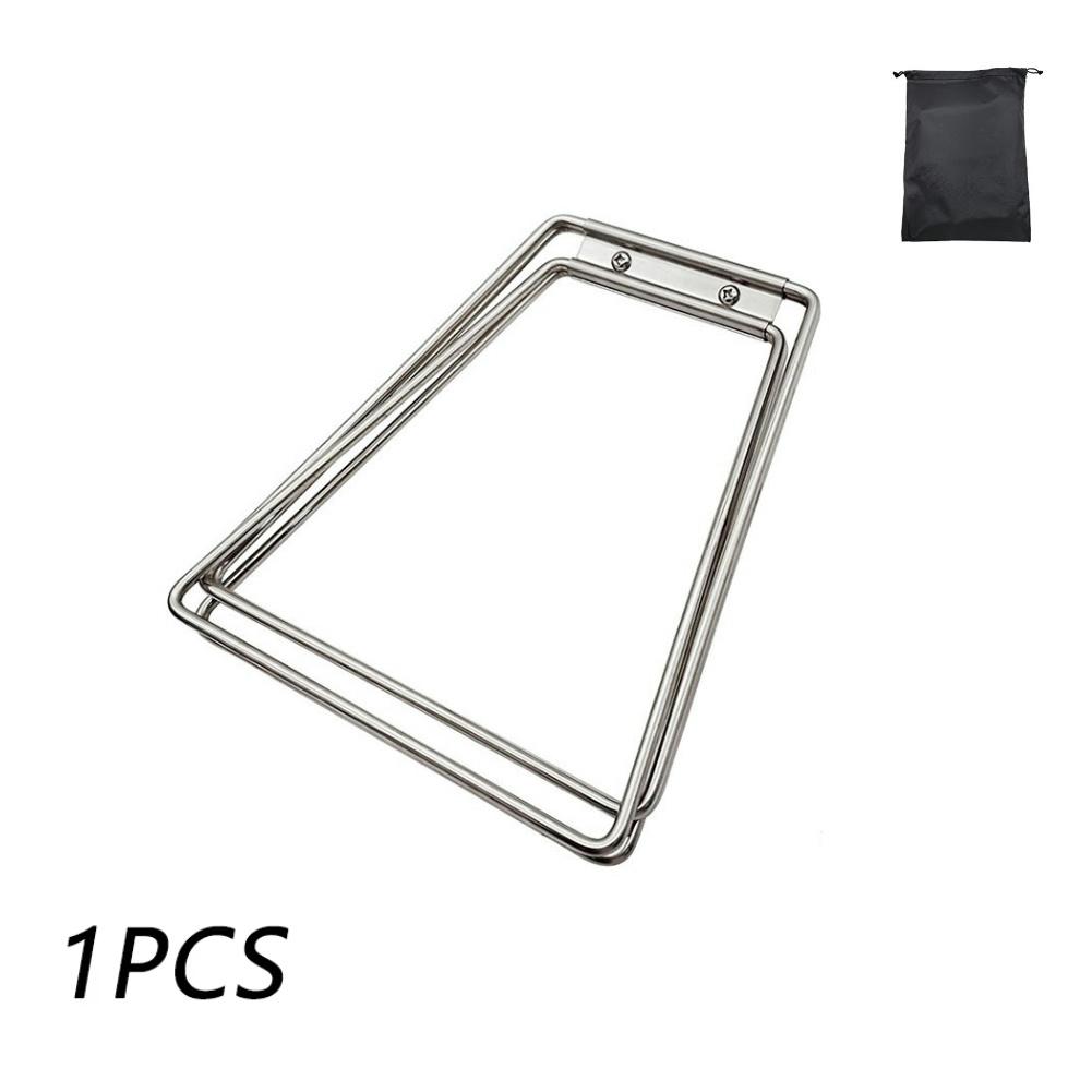 

Новая подставка-коробка из алюминиевого сплава, органайзер из нержавеющей стали, складная подставка, железный кронштейн для хранения для пикника на открытом воздухе, рыбалки серебряный