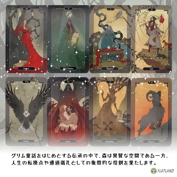 Dark Wood Tarot Reading Japanese Instruction Manual Authentic 78 Tarot Witch Tarot, Instructions, Included, Tarot, Cards,