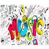 Hand-Painted Graffiti Mural Wallpaper Hotel Restaurant Bar Ktv Workwear Background Wall Mural