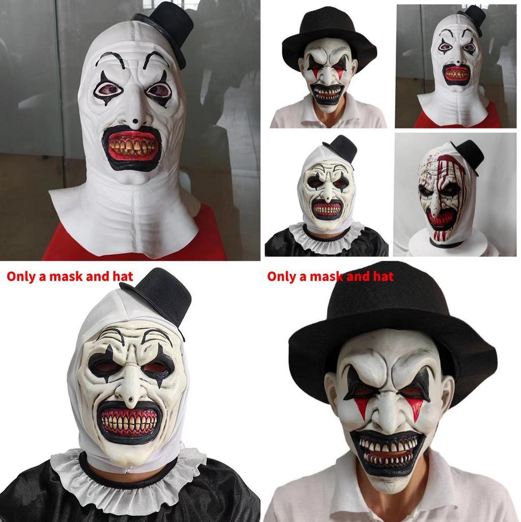 Enge clown latex masker Halloween feestkostuum accessoire voor cosplay en thema-evenementen