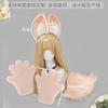 Anime Cosplay Rabbit Ears Headband Tail Paw Set Adult Female Costume Play At Conventions