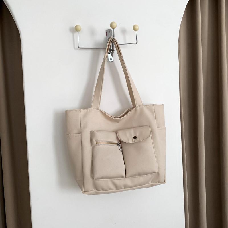 Stylish Large Capacity Nylon Tote Bag For Women Ideal For Work Commute And School