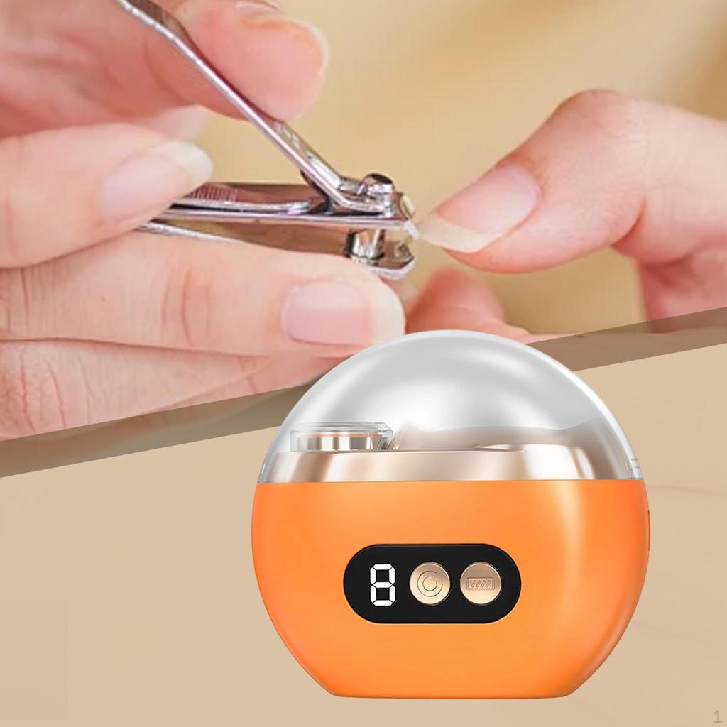 Electric Nail Fingernail Trimmer Automatic Grinding,with Scraps Storage for Boys