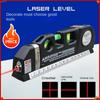 2026 Best-Selling 8-Foot (2.5-Meter) Standard Measuring Tape with High-Precision Linear Laser Level Tool In Metric Scale