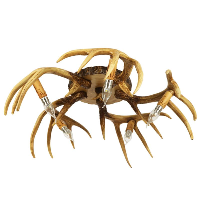 Candelabru Corn De Cerb Sufragerie Retro Sufragerie Dormitor Plafoniera de studiu