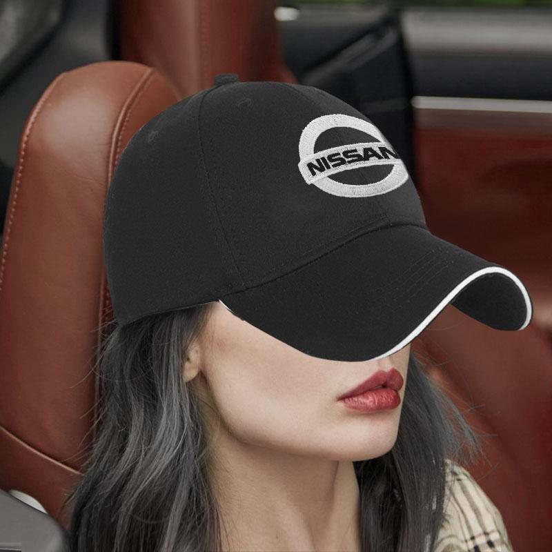 Mode Männer Frauen Auto LOGO Baseballkappe Auto Sonnenhut Auto Styling Für Nissan Nismo juke leaf micra k12 note patrol qashqai j11 j10 tiida versa xtrail