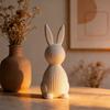 Aesthetic Easter Bunny Decor: 3D Printed Rabbit With Matching Eggs, Spring Holiday Ornament, Festive Desktop Display Accessory