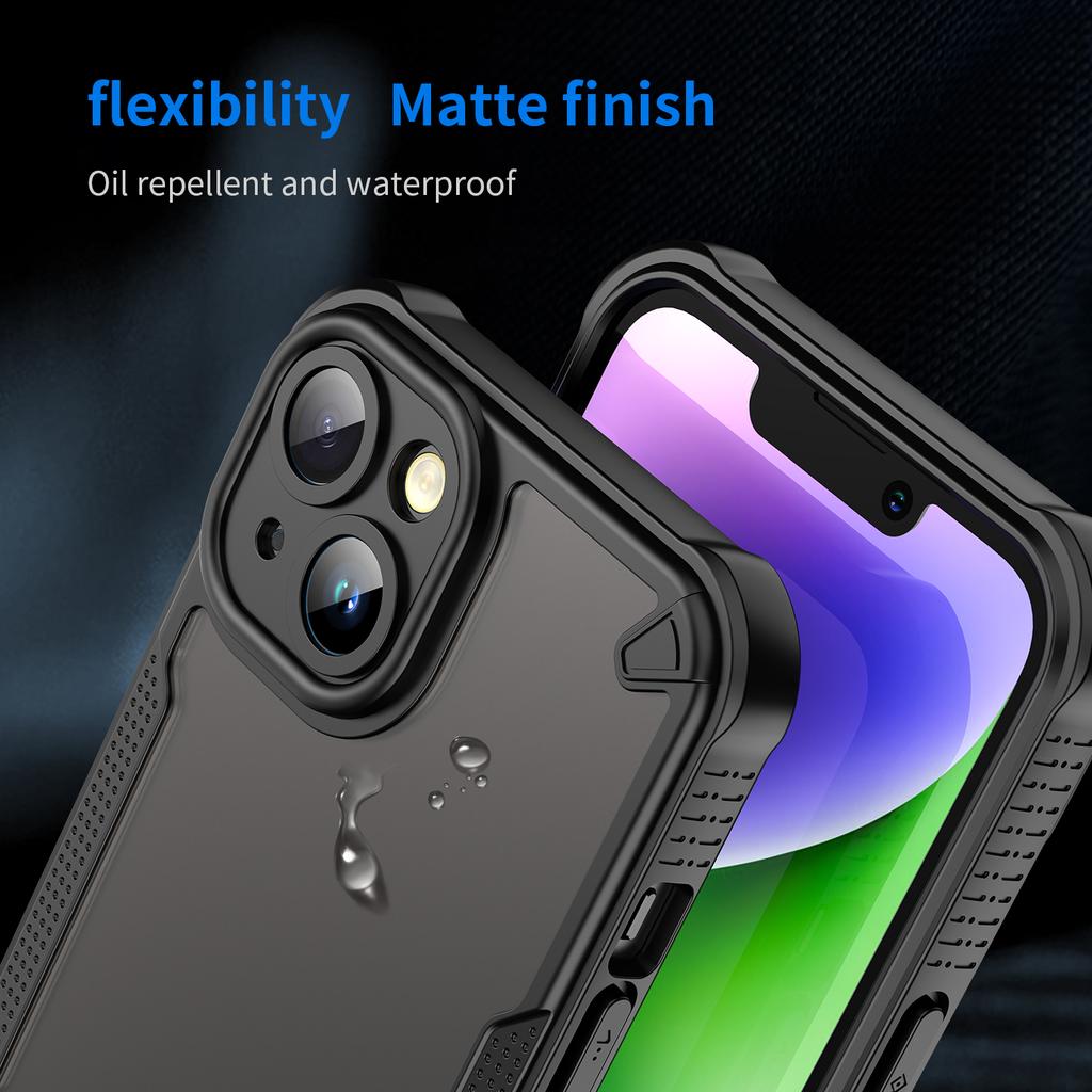 Etui na iPhone 14 PC+TPU Matowe Etui na Tył Telefonu
