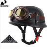 DOT Certified Vintage Open Helmet Motorcycle Open Face Helmet Retro 3/4 Helmet Cruise Casco Casque Moto Men Women