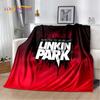 Ρετρό Μουσικό Συγκρότημα 3D L-Linkin-Park Μαλακές Κουβέρτες, Κουβέρτα για Ζέσταμα Άνετη Κουβέρτα για Πικνίκ Κρεβάτια Καναπέ Σπίτι Υπνοδωμάτιο Παιδί
