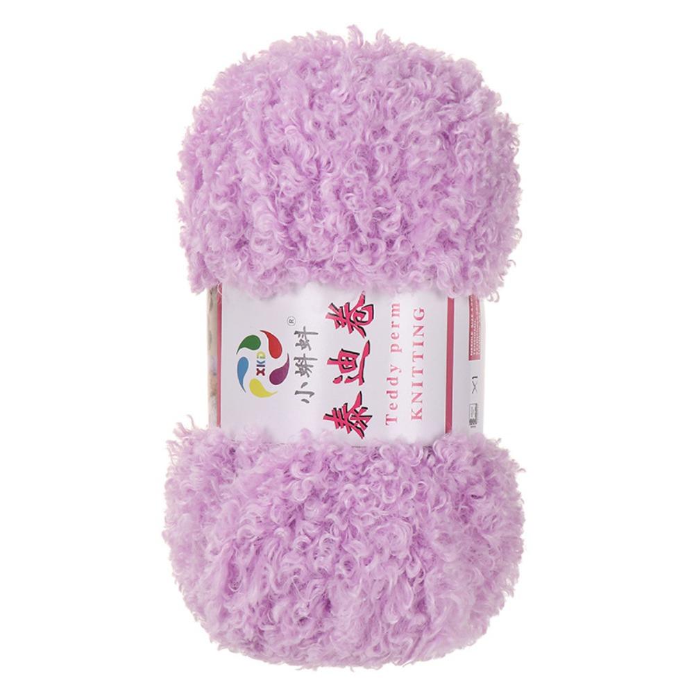 Curly Hair Texture Teddy Knitting Yarn Acrylic Material Imitation Fur Yarn  Crocheting Threads