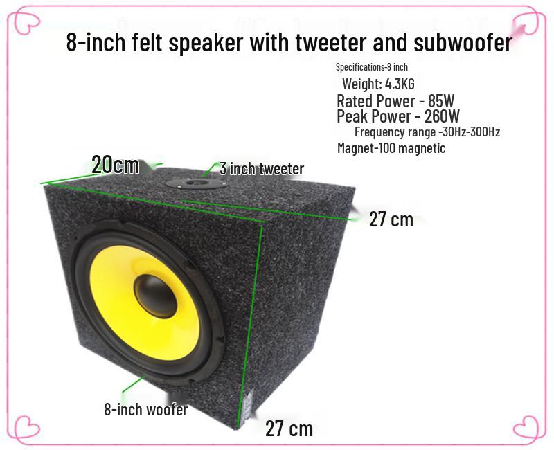 6.5, 8, 10 Inch Passive Subwoofer for Car and Home Audio