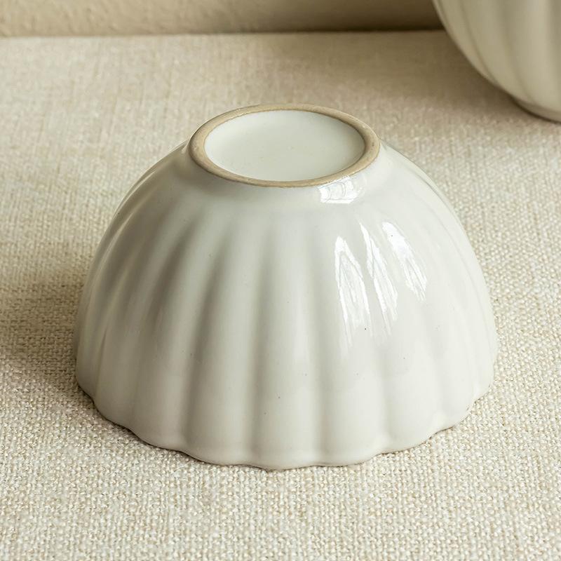 Supertexturierte Keramik Kleine Schüssel Dessertschüssel Haushalt Reisschüssel Nudelsuppenschüssel Haushalt Salatschüssel Reisschüssel