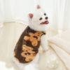 Fashion XS-9XL Winter Puppy Clothes Cute Bear Pattern Warm Fleece Dog Vest Dog Sweater Pet Supplies Vest Pitbull New Year's Gift