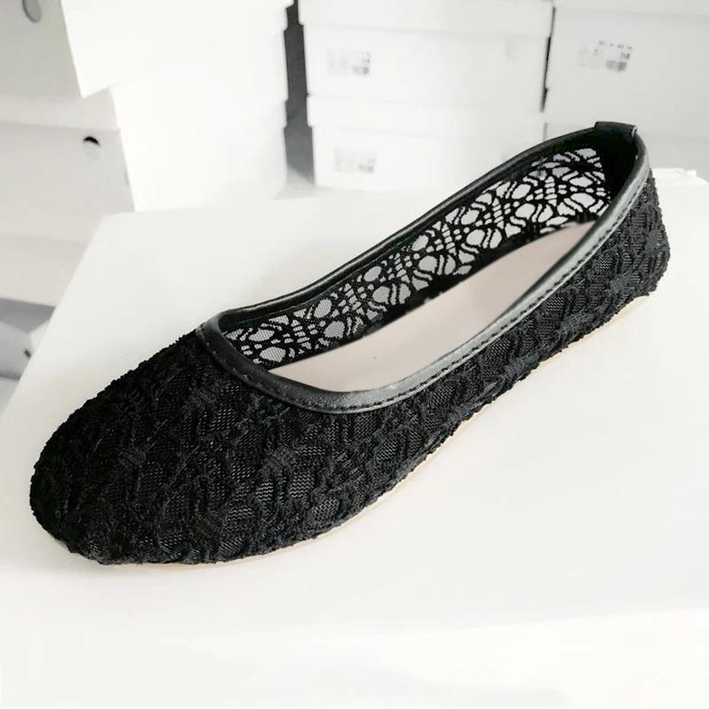 Scarpe Basse da Donna con Fiocco Scarpe da Ballo Basse Moda Donna Slip-On Tagli Bassi Scarpe Piatte da Donna Dolci Scarpe Casual Traforate Scarpe Basse Traspiranti