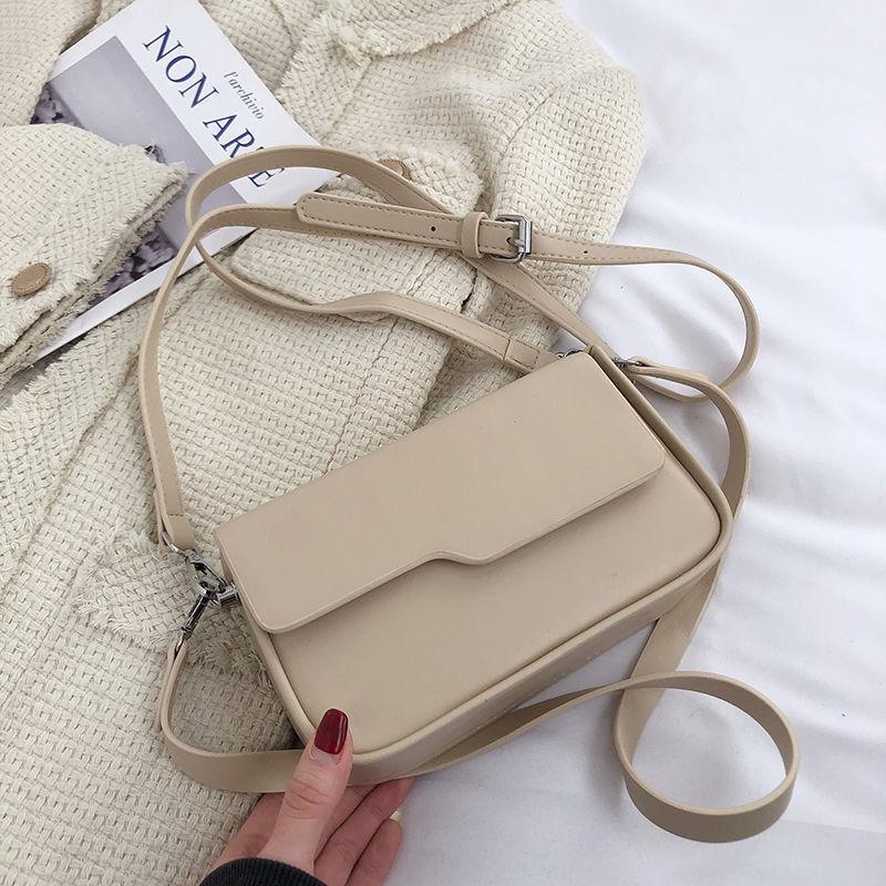 

Небольшой дизайн ретро высококачественная сумка-мессенджер на плечо тренд простая и универсальная маленькая квадратная сумка для шопинга сумки на плечо для поездок на работу бежевый