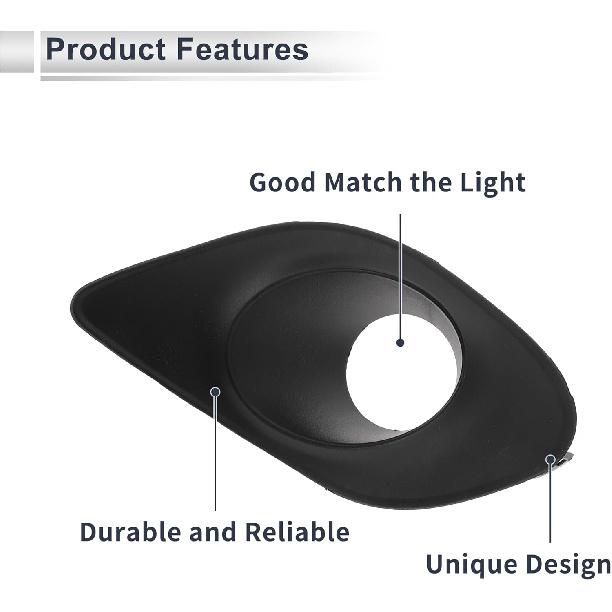 Nebelscheinwerfer-Grill vorne links für Dodge Charger 2015-2020 Front-Stoßstange unten Nebelscheinwerfer-Abdeckungs-Einsätze Nr. 68280429AA ABS 1 Stück