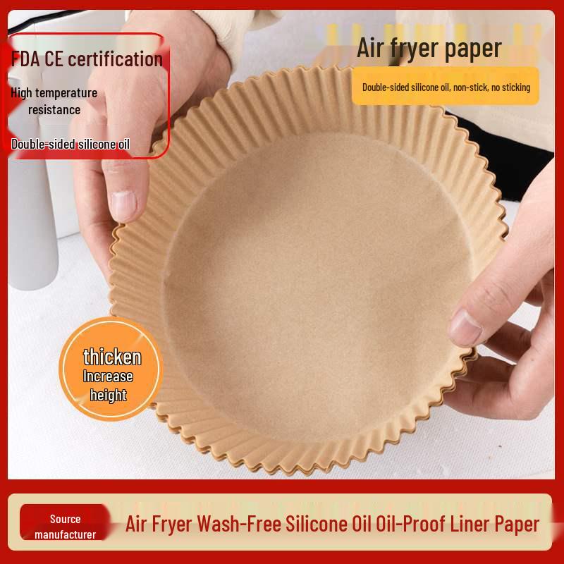 FDA & CE Certified Non-stick Oil-proof Air Fryer Paper and Oil-absorbing Silicone Paper