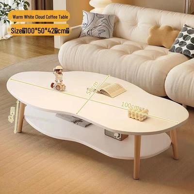 HANDUNYOU Cloud Double-Layer Coffee Table