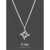 Dark Trendy Cool Darts Pendant Titanium Steel Couple Necklace