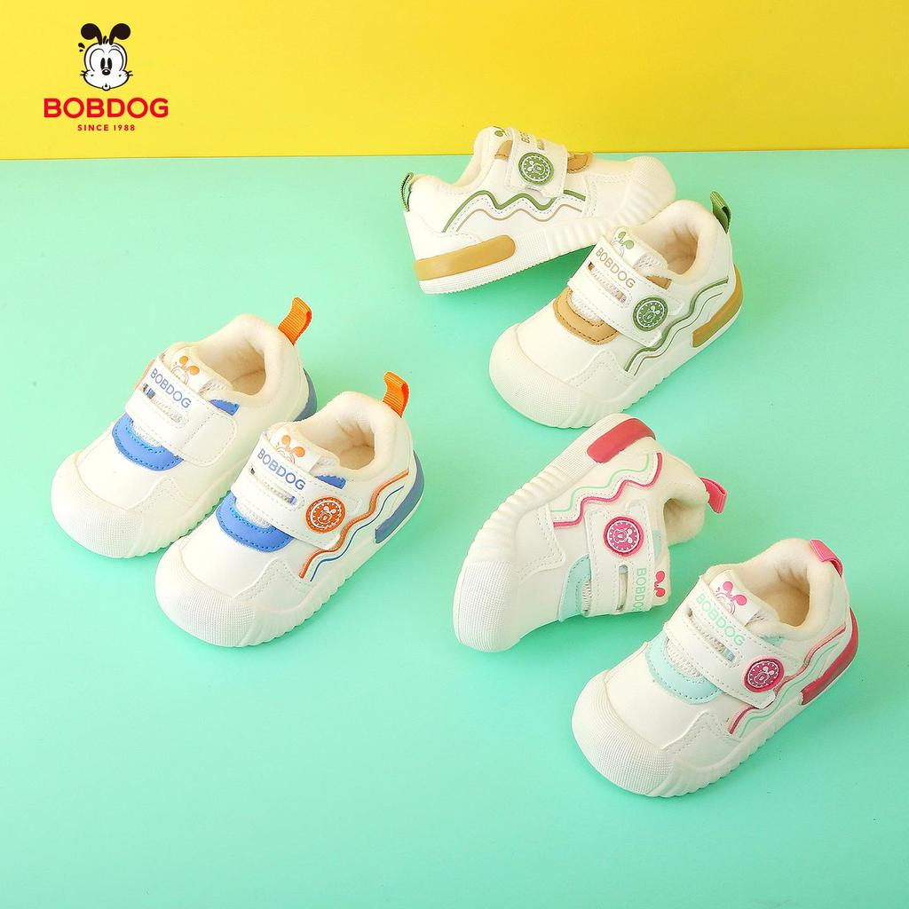 Bobodou Cotton Baby Walker Shoes: Non-slip, Lightweight, Velvet-lined, Warm Winter Shoes for Infants and Toddlers