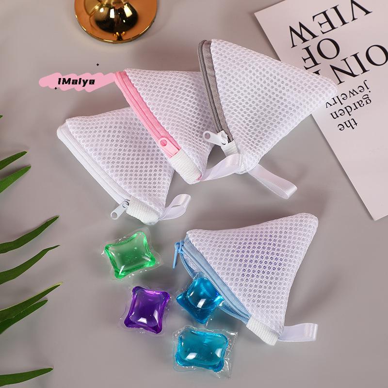 M-1Pcs 10x10cm Laundry Sock & Small Item Storage Bags With Zipper Closure - Heavy-Duty Mesh Laundry Bags With Corner Design