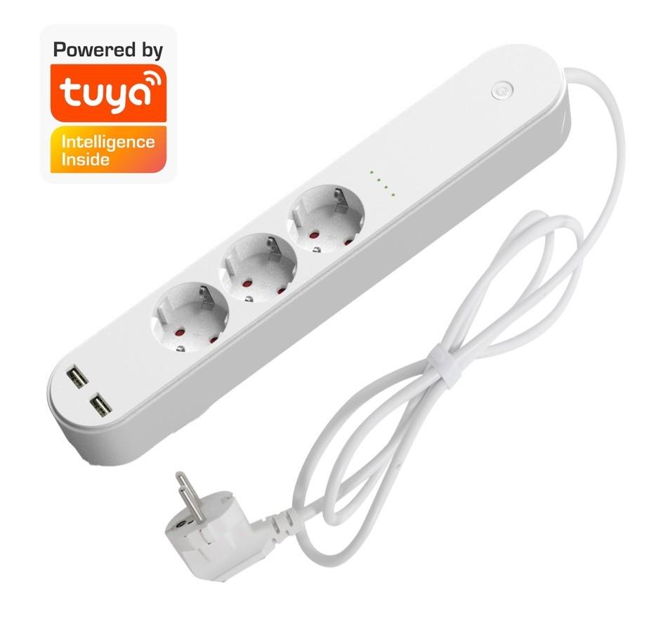 

Denver SHP-310U - extension cord, 3 in 1 smart socket, 1.5 meters, Denver білий