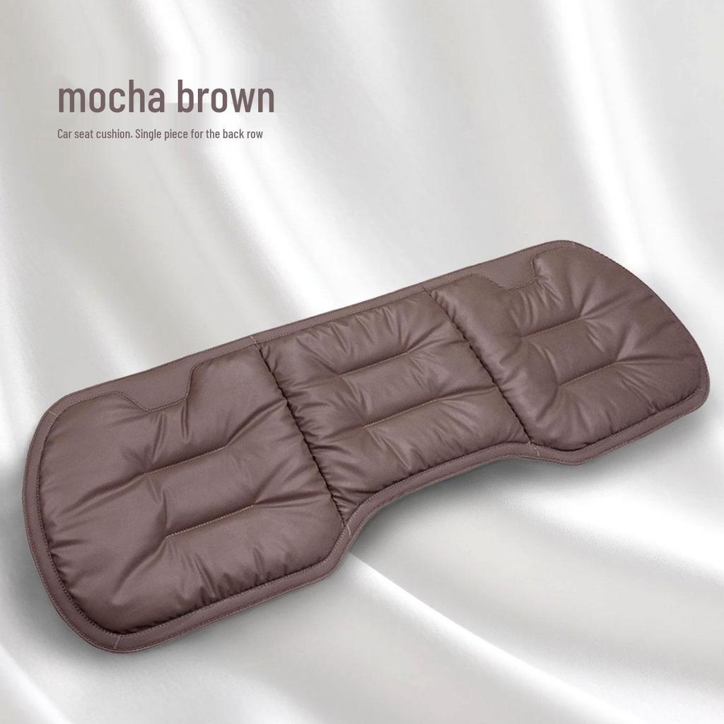 Stain-Resistant Leather Car Seat Cushion Set: High-End Three-Piece for Front and Rear 