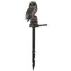 Solar Owl Lawn Light, Garden Owl Statue Solar Light, Outdoor LED Owl Light with Spike for Yard Patio Pathway