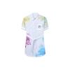Color Block Striped Fashion Casual Loose Two-Way Design Polo Short Sleeve Dress Women Dresses Multicolor F11W328309F-ZA