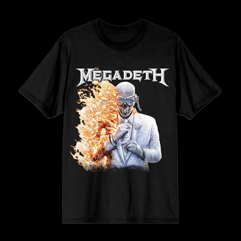 Art Classic Megadeth Flame Vic Jumbo Band TShirt Cotton Graphic Tee Men Women Summer Streetwear