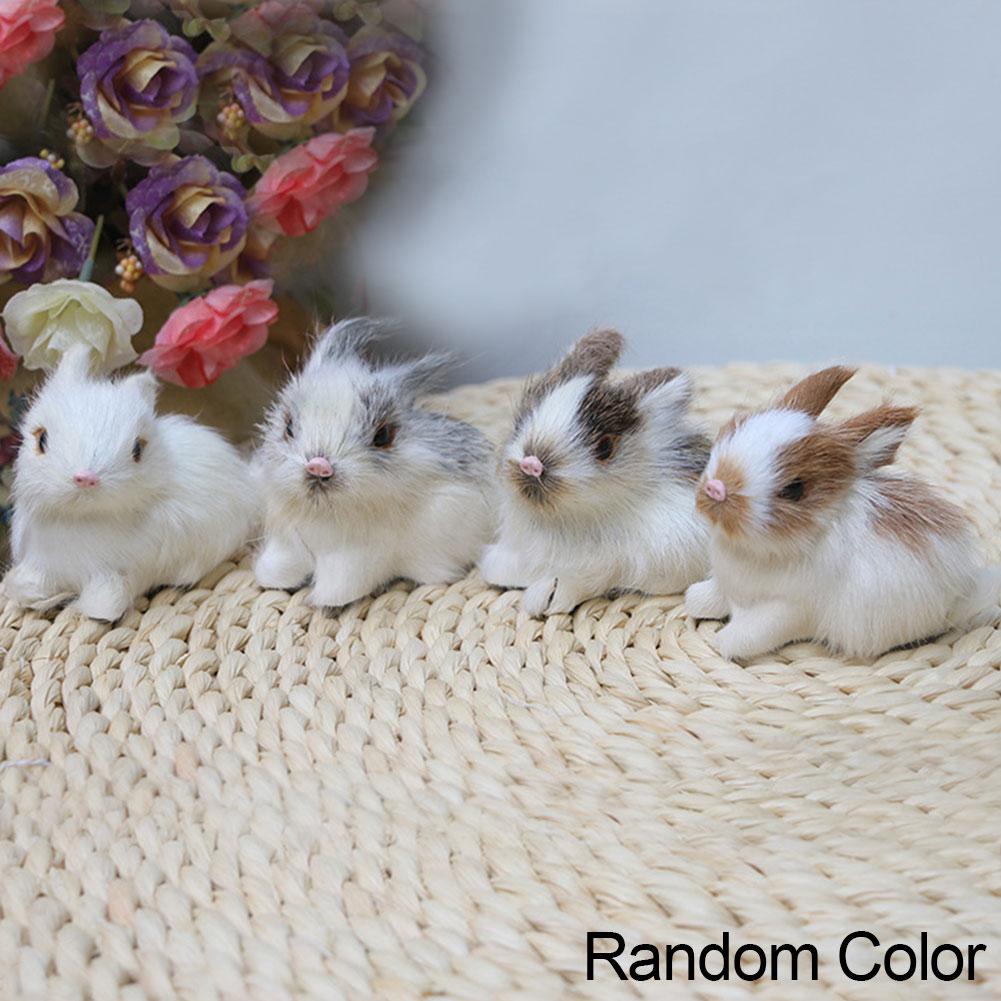 Simulation Plüsch Kaninchen Spielzeug Niedliches Mini Häschen Niedliche Autozubehör für Mädchen Autodekoration Automobil Ornament Anime Autodeko