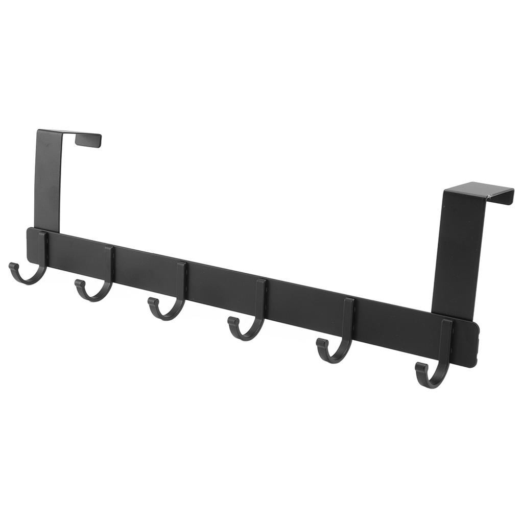 Türhängehaken 6 Haken Raum Aluminium Verdickt Beweglich Wandmontiert Mantel Hut Haken Badezimmer