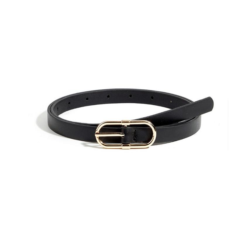 Fashionable Retro Versatile Pin-Buckle Decorative Slim Belt Korean-Style Trendy Minimalist Everyday Thin Commuter Belt for Women