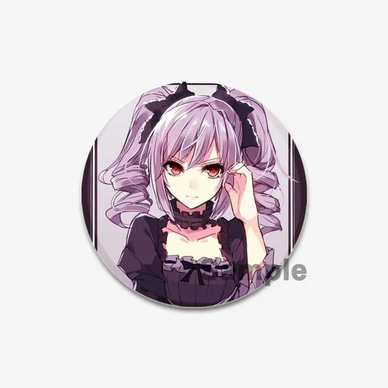 32/44/58mm Cute Cartoon Figure Miku Brooches Cosplay Singer Exquisit Badge for Collar Backpack Hat Accessory Handmade Pin Gift