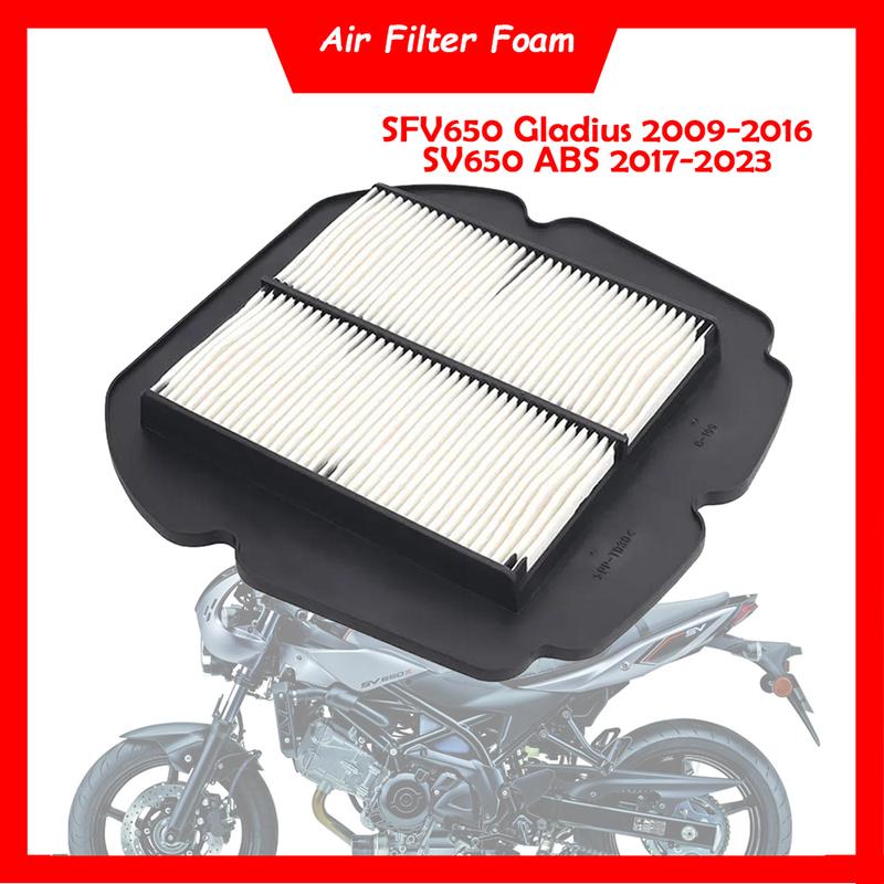 Motorcycle Engine Air Filter Cleaner 650cc Air Intake Filter Element For Suzuki SFV650 Gladius 2009-2016 SV650 ABS 2017-2023