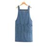 Fashion Retro Apron Artistic Design Korean Workwear Apron Simple Cowboy Apron  Men's and Women's