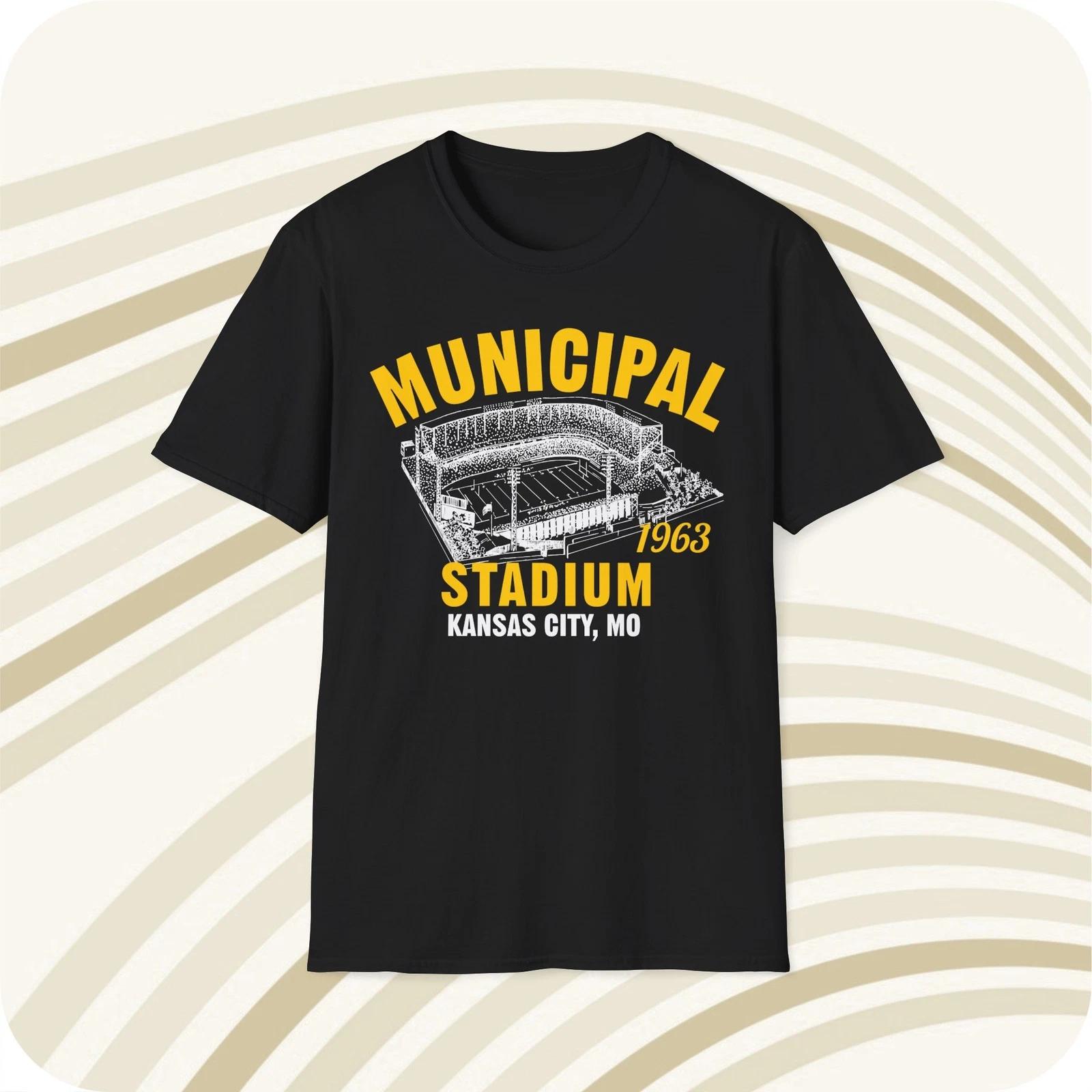 Municipal Stadium 1963 Classic Cut Football T shirt - Kansas City Chiefs 3XL