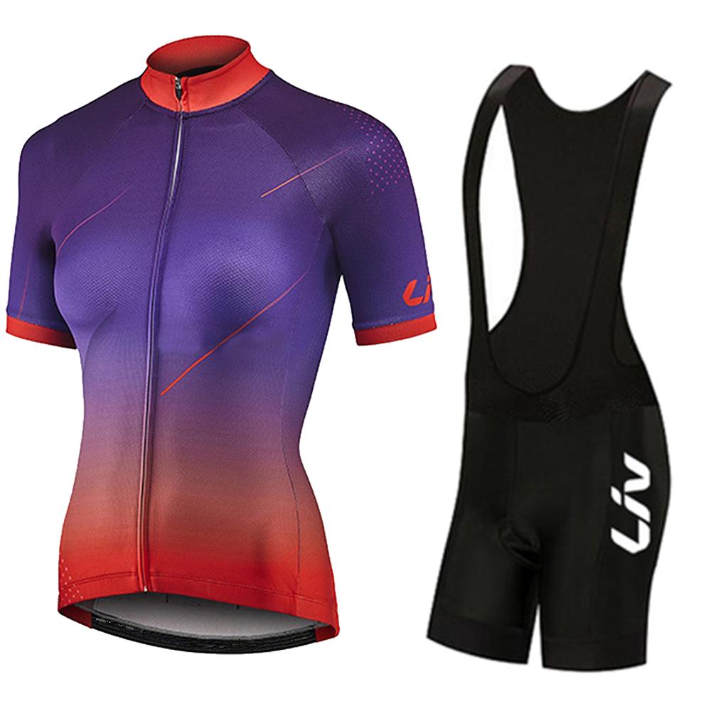 2026 Pro Team Women LIV Cycling Set Summer Women MTB Bike Cycling Clothing Bicycle Clothes Ropa Ciclismo Cycling Jersey Set