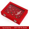Velvet Jewelry Storage Box with Lid – Large Capacity for Rings, Earrings, Necklaces, Dustproof Display.