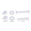 Convenient Toilet Bolt Replacement Reliable Toilet Hinge Screws Long Lasting Essential Toilet Hardware Kits Plastic