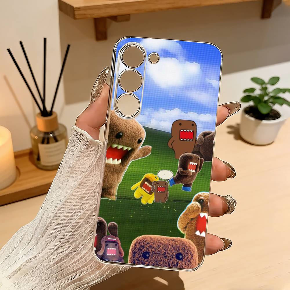 Funny Cartoon D-Domo K-Kun Phone Case For Samsung A10 A12 A31 A40 A70 Transparent Cover Samsung a50 30s 50s