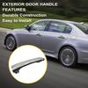 XQSMWF Exterior Door Handle Chrome Rear Left Driver Side Compatible with Hyundai Genesis Sedan 2009 2010 2011 2012 2013 2014 3.8L 4.6L # 82651-3M000