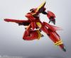 TAMASHII NATIONS HI-METAL R Macross 7 VF-19 Kai Fire Valkyrie, Approximately 150mm, PVC, ABS, and Die-cast Pre-painted Action Figure